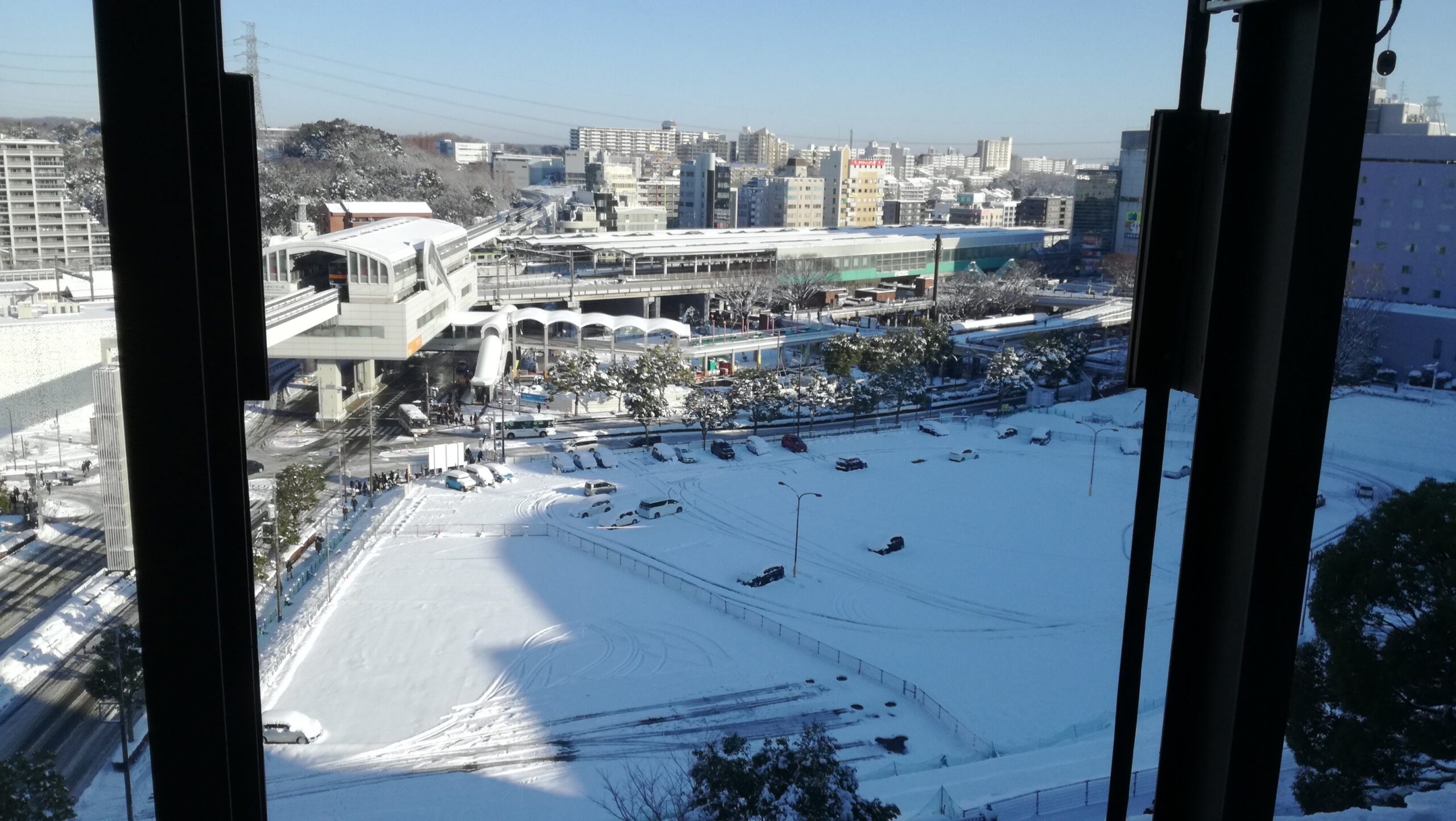 Town Snowing